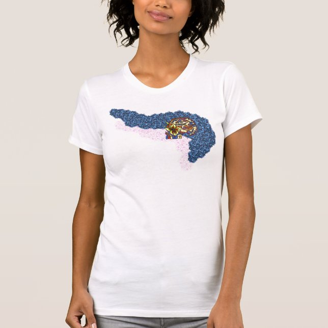 dia de los blue flowers! T-Shirt (Front)