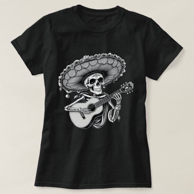 dia de los dayo muertos, mexican halloween t-shirt (Design Front)