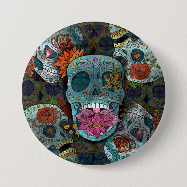 Dia De Los Muertos 7.5 Cm Round Badge (Front)