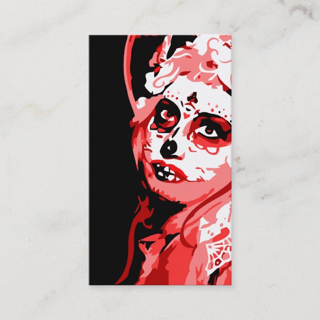 dia de los muertos business card (Front)