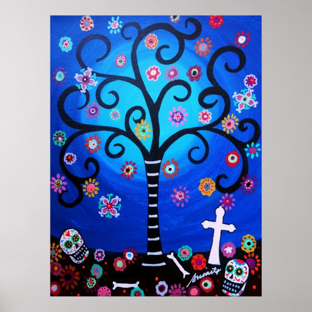 Dia de los Muertos by Prisarts Poster (Front)