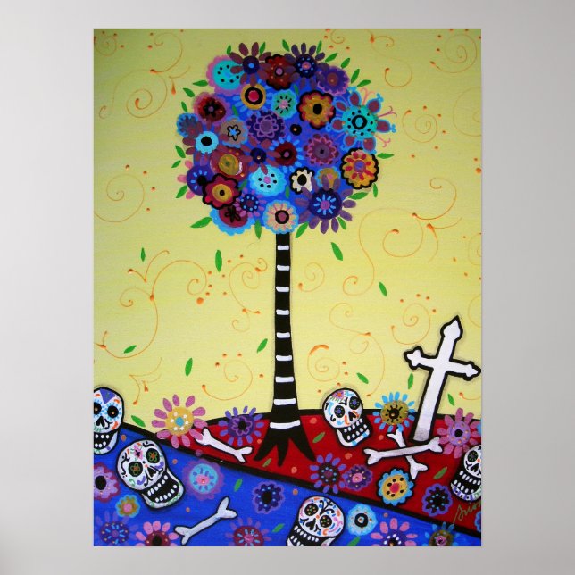 DIA DE LOS MUERTOS  BY PRISARTS POSTER (Front)