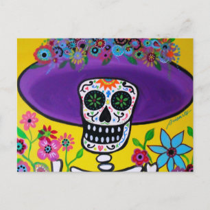 DIA DE LOS MUERTOS CATRINA POSTCARD