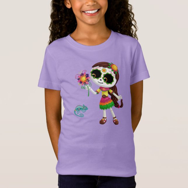 Dia De Los Muertos Catrina  T-Shirt (Front)