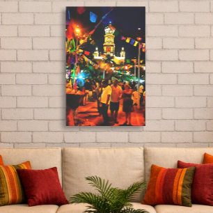 Dia de los Muertos Church 190130 Canvas Art