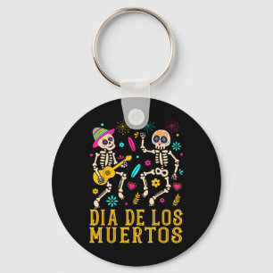 Dia De Los Muertos Costume Day Of The Dead Skeleto Key Ring