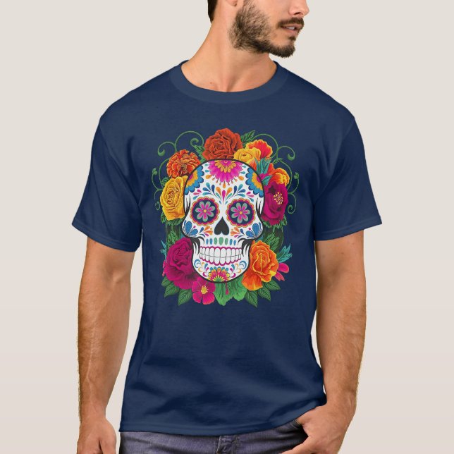 Dia De Los Muertos Costume Day of The Dead Sugar S T-Shirt (Front)