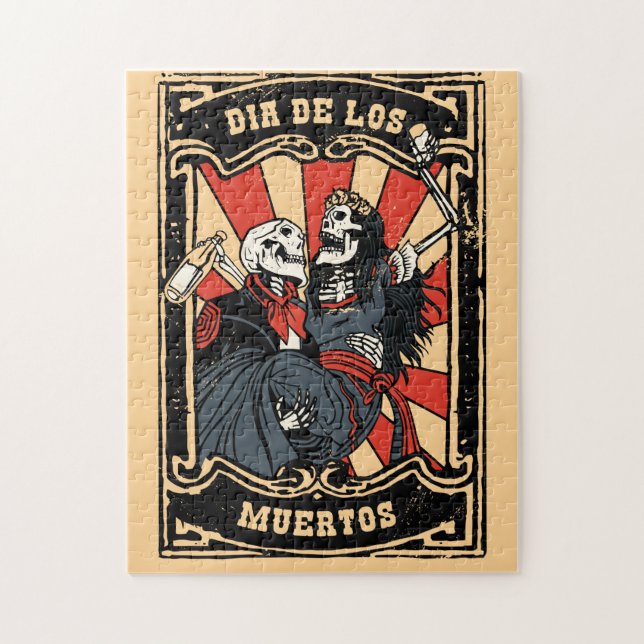 DÍA DE LOS MUERTOS COUPLE JIGSAW PUZZLE (Vertical)