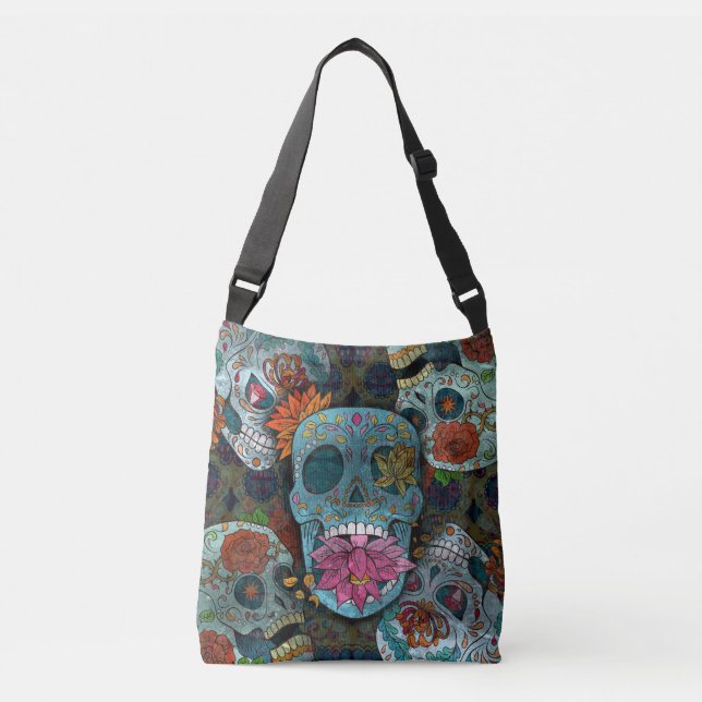 Dia De Los Muertos Crossbody Bag (Front)