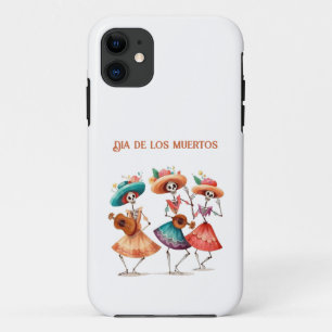 Dia de los Muertos Dancing Calavera Trio Case-Mate iPhone Case