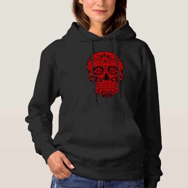 Dia De Los Muertos   Day Of Dead Halloween Hoodie (Front)
