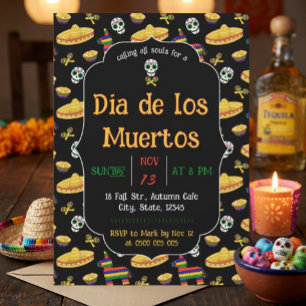Dia de los Muertos Day of the Dead Party Invitation