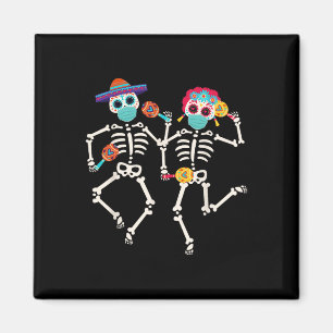 Dia De Los Muertos Day Of The Dead Skull Dancing Magnet