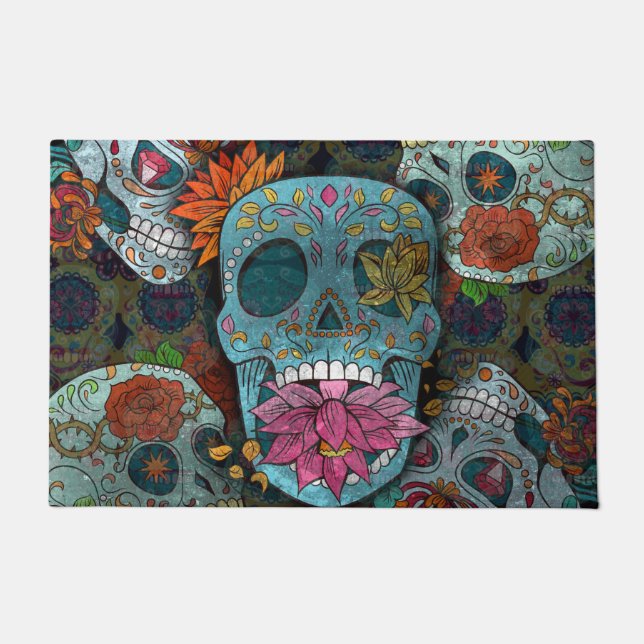 Dia De Los Muertos Doormat (Front)
