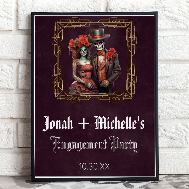Día De Los Muertos Engagement Party Welcome Sign (Creator Uploaded)