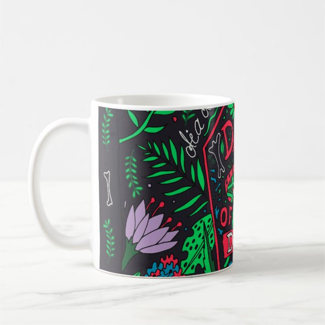 Dia de los Muertos: Festive Card Set Coffee Mug (Left)