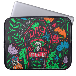 Dia de los Muertos: Festive Card Set Laptop Sleeve
