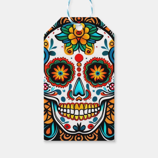 Dia de los Muertos  Gift Tags (Front)