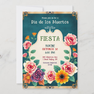 💀🎉Dia de los Muertos Gilded & Gone: Invitation