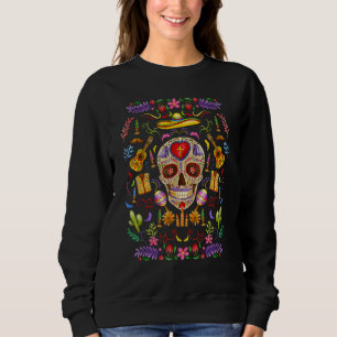 Dia De Los Muertos Halloween Sugar Skull Mexican G Sweatshirt