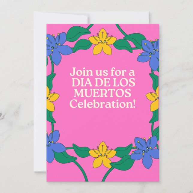 DIA DE LOS MUERTOS Invitacion Invitation (Front)