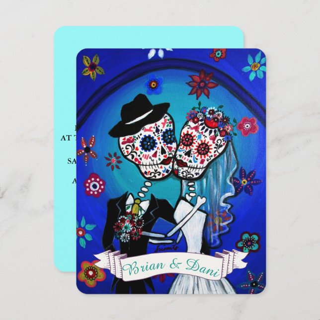 Dia de Los Muertos Invitation (Front/Back)