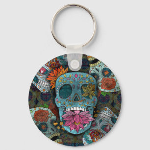 Dia De Los Muertos Key Ring