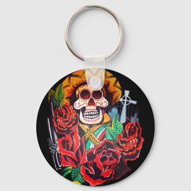 dia de los muertos key ring (Front)