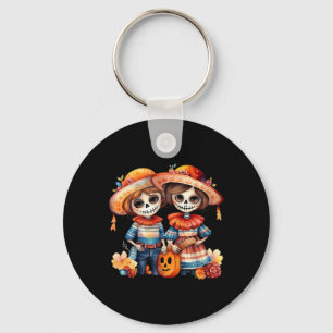Dia De Los Muertos La Catrina Key Ring