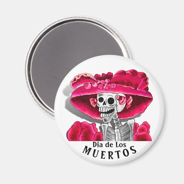 Dia De Los Muertos (La Catrina) Magnet (Front/Back)