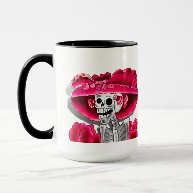 Dia De Los Muertos (La Catrina) Mug (Left)