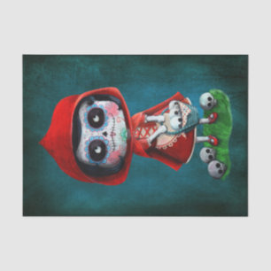 Dia de los Muertos Little Red Riding Hood Tissue Paper