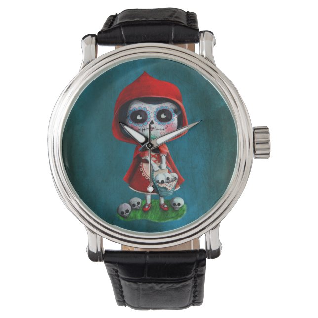 Dia de los Muertos Little Red Riding Hood Watch (Front)
