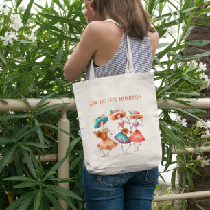 Dia de los Muertos mariacheras customisable  Tote Bag