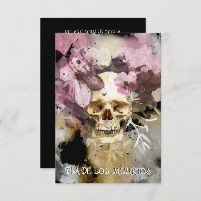 Dia De Los Muertos or Day Of The Dead Party Invitation (Front/Back)
