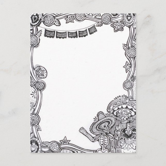 Dia De Los Muertos Postcard (Front)