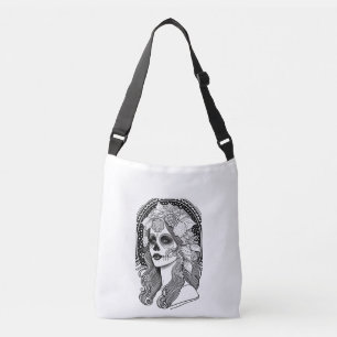 Día De Los Muertos, schwarz Crossbody Bag