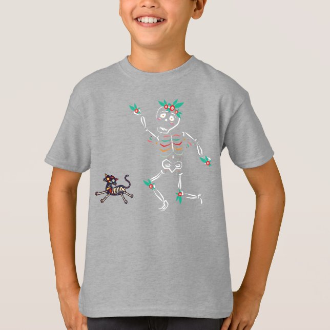 Dia De Los Muertos Skeleton T-Shirt (Front)