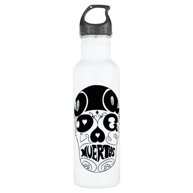 Dia De Los Muertos Skull Bottle (Front)