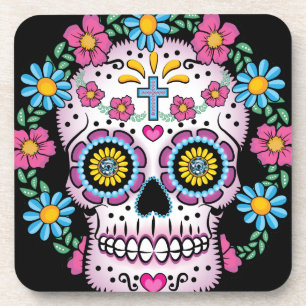 Dia de los Muertos Skull Coaster