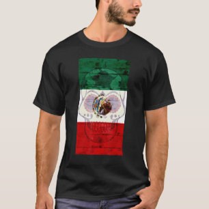 Dia De Los Muertos Skull Mexican Flag La Revolucio T-Shirt