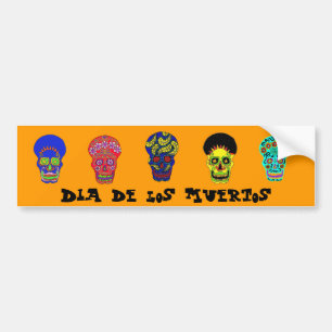 Dia de los Muertos skulls Bumper Sticker