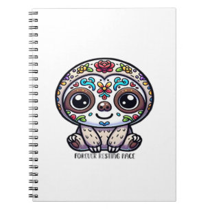 Dia De Los Muertos Sloth Active T-Shirt Notebook