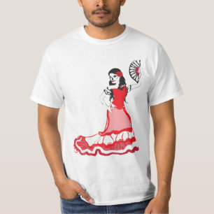 dia de los muertos spanish dancer T-Shirt