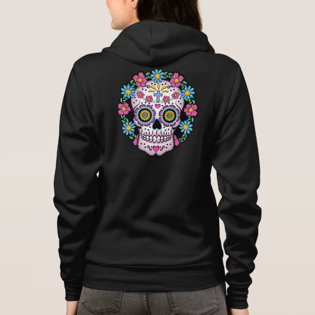 Dia de los Muertos Sugar Skull Hoodie (Back)