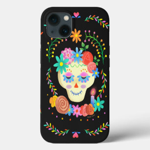 Dia de los Muertos Sugar Skull iPhone 13 Case