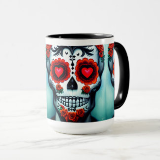 Dia de Los Muertos Sugar Skull Mug