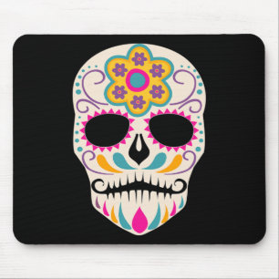 Dia De Los Muertos Sugar Skull Spanish Day Of Dead Mouse Pad