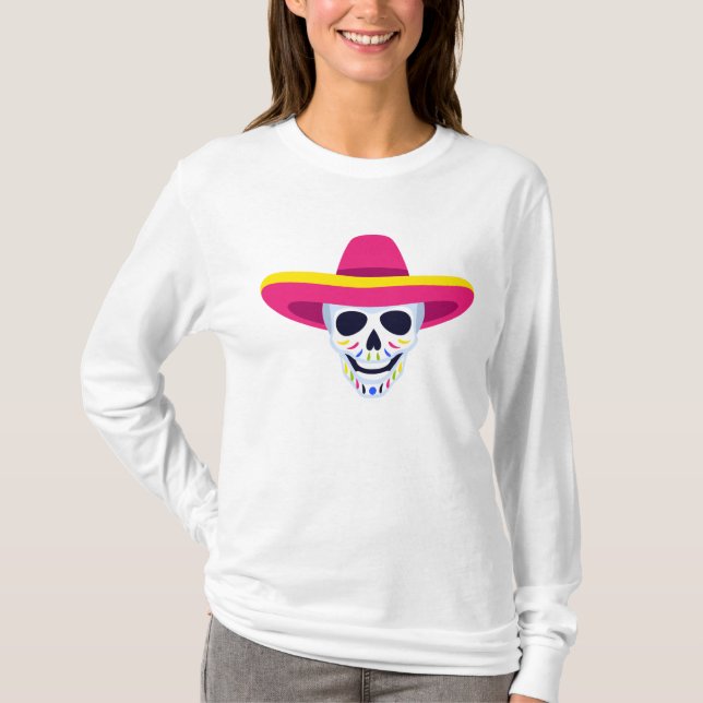 Dia De Los Muertos  T-Shirt (Front)