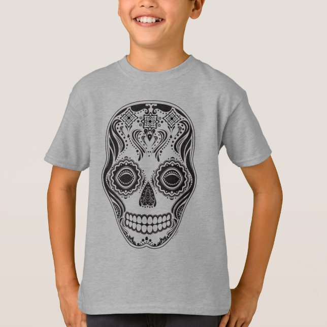Dia de los Muertos That Girl Skull T-Shirt (Front)